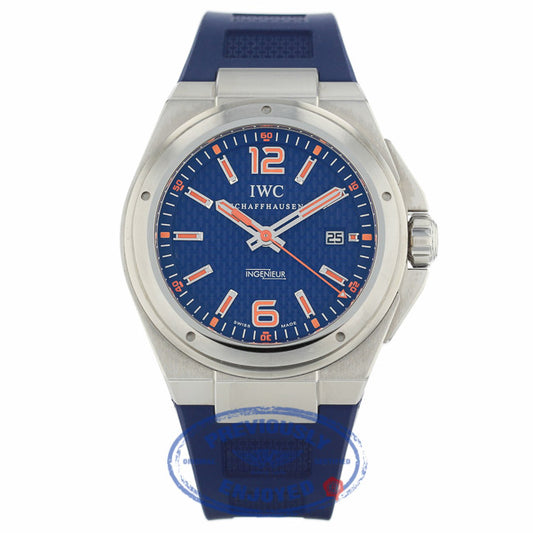 IWC Ingenieur Mission Earth Plastiki Steel Blue Dial IW323603 WC10AL - Beverly Hills Watch Company