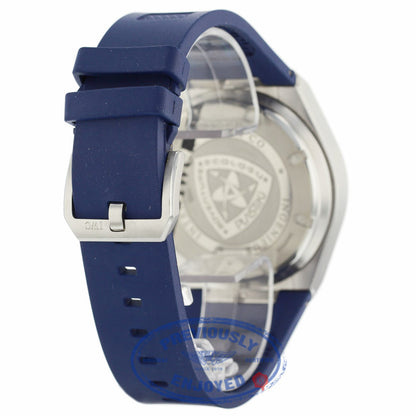 IWC Ingenieur Mission Earth Plastiki Steel Blue Dial IW323603 WC10AL - Beverly Hills Watch Company