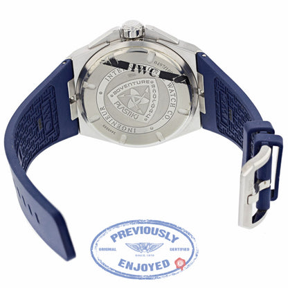 IWC Ingenieur Mission Earth Plastiki Steel Blue Dial IW323603 WC10AL - Beverly Hills Watch Company