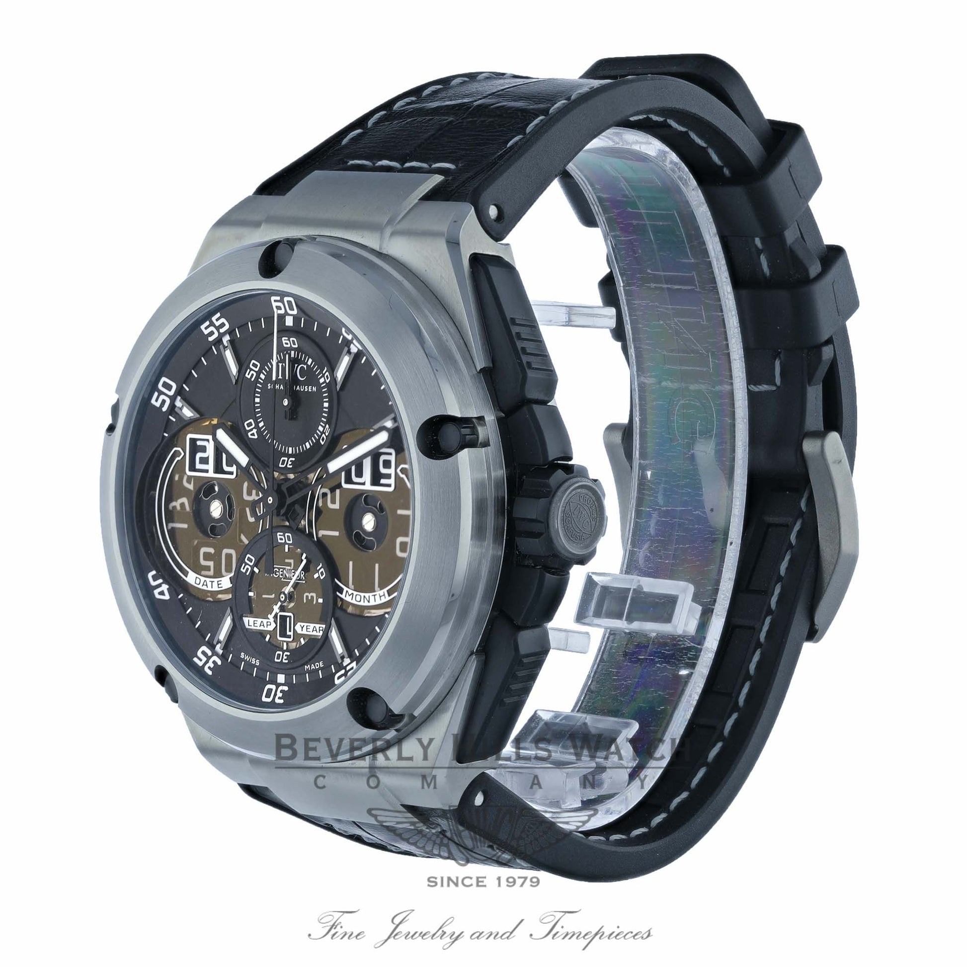 IWC Ingenieur 46mm Perpetual Calendar Chronograph Titanium IW379201 NYY8F5