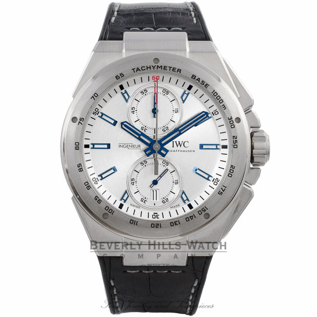 IWC Ingenieur Chronograph Race 45MM Stainless Steel Silver Dial IW378509 UTJEK1 - Beverly Hills Watch Company Watch Store