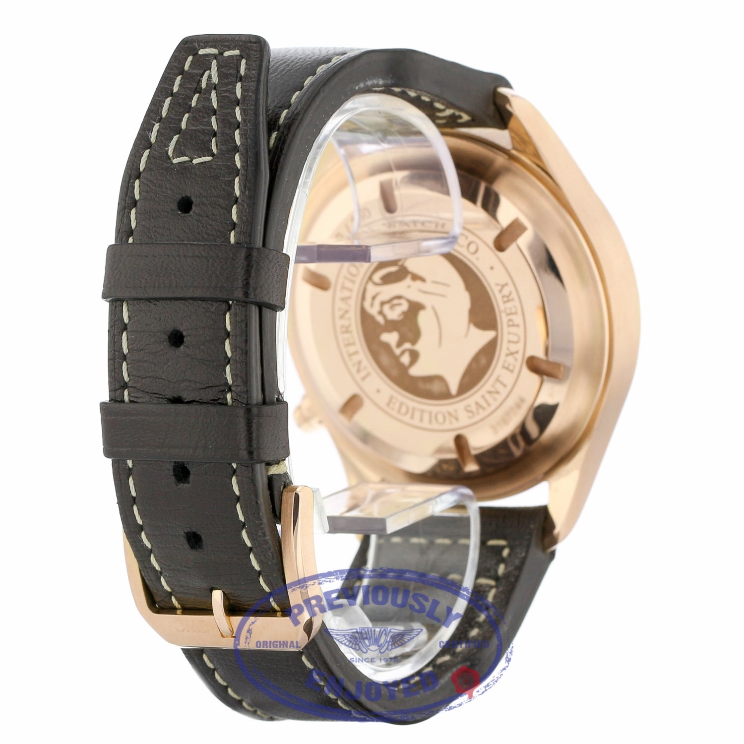 IWC Pilot Antoine de Saint Exupéry Automatic 42mm 18k Rose Gold Bronze Dial IW371711 2Q4MF6 - Beverly Hills Watch