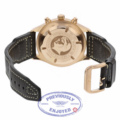 IWC Pilot Antoine de Saint Exupéry Automatic 42mm 18k Rose Gold Bronze Dial IW371711 2Q4MF6 - Beverly Hills Watch