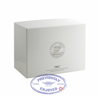 IWC Pilot 44mm Antoine de Saint-Exupery 18k White Gold Brown Dial IW320102 DT17FH - Beverly Hills Watch Company