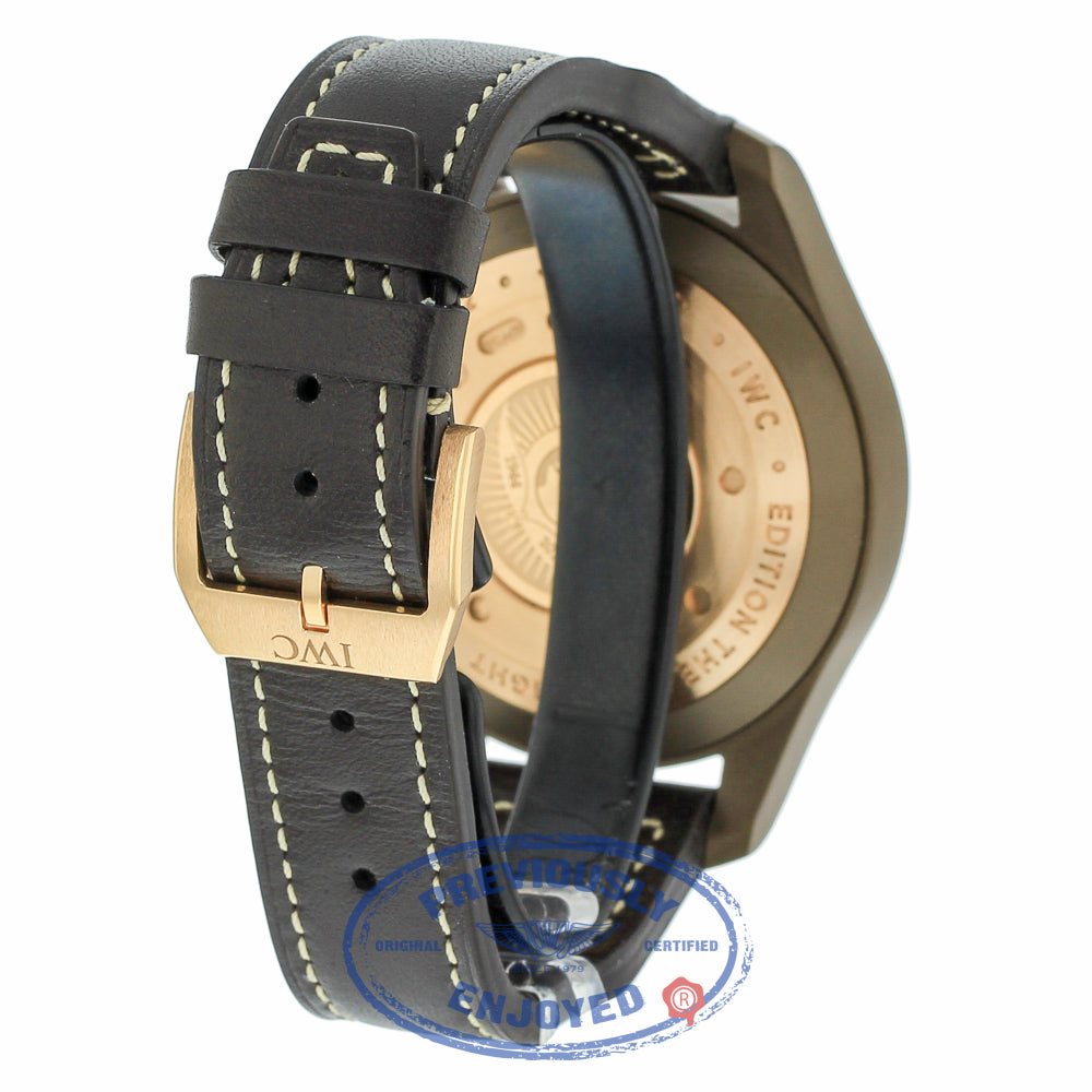 IWC Pilot Automatic Chronograph 46mm Brown Ceramic "Last Flight" IW388006 JLKWKM - Beverly Hills Watch   