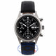 IWC Pilot Chronograph 39mm Black Dial Stainless Steel on Strap IW3706 D64FX6 - Beverly Hills Watch Company