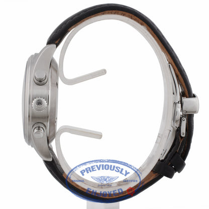 IWC Pilot Chronograph 39mm Black Dial Stainless Steel on Strap IW3706 D64FX6 - Beverly Hills Watch Company