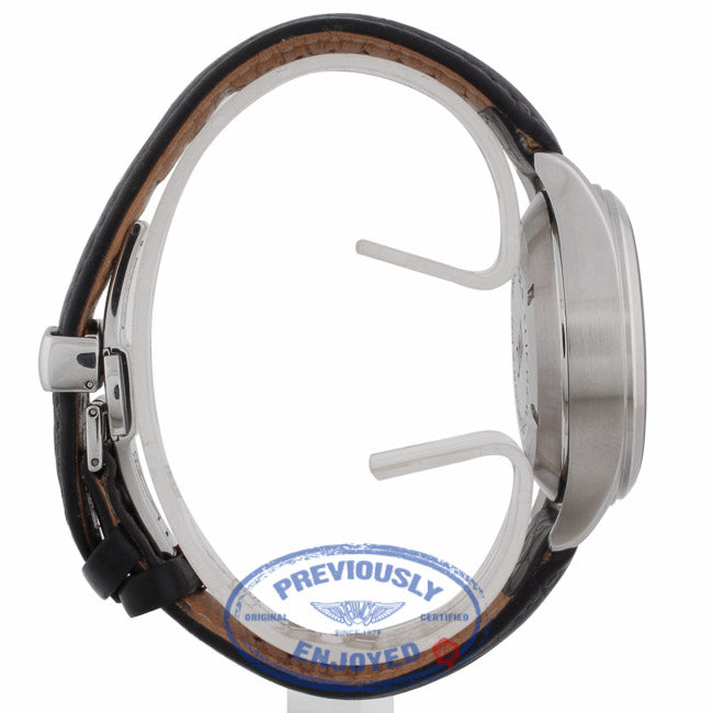 IWC Pilot Chronograph 39mm Black Dial Stainless Steel on Strap IW3706 D64FX6 - Beverly Hills Watch Company