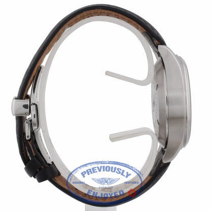 IWC Pilot Chronograph 39mm Black Dial Stainless Steel on Strap IW3706 D64FX6 - Beverly Hills Watch Company