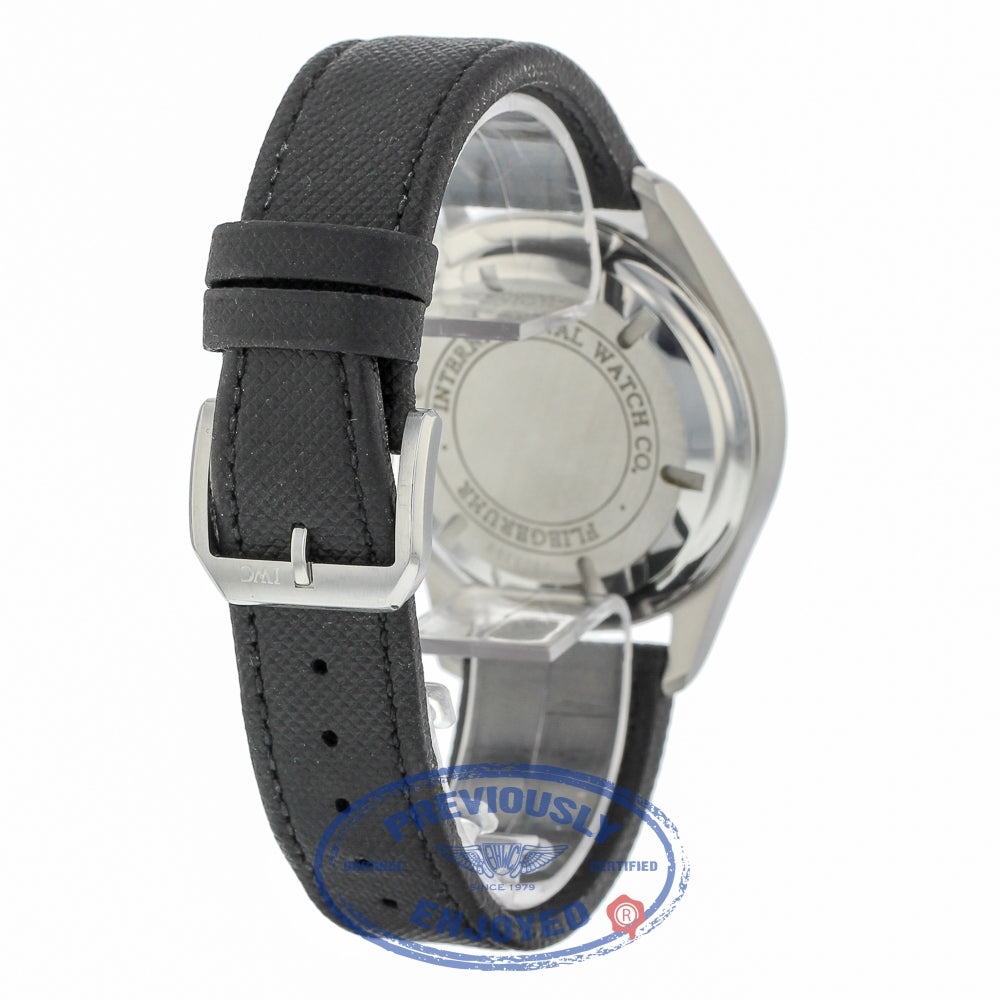 IWC Classic Pilot Chronograph 42mm Stainless Steel Black Dial IW371701 - Beverly Hills Watch Company