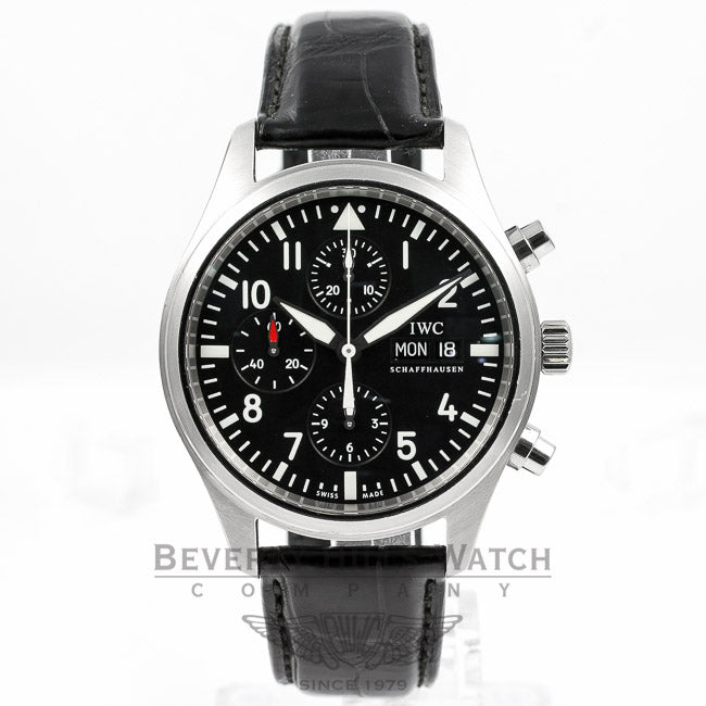 IWC Pilot Day Date Chronograph Watch IW371701 Beverly Hills Watch Company