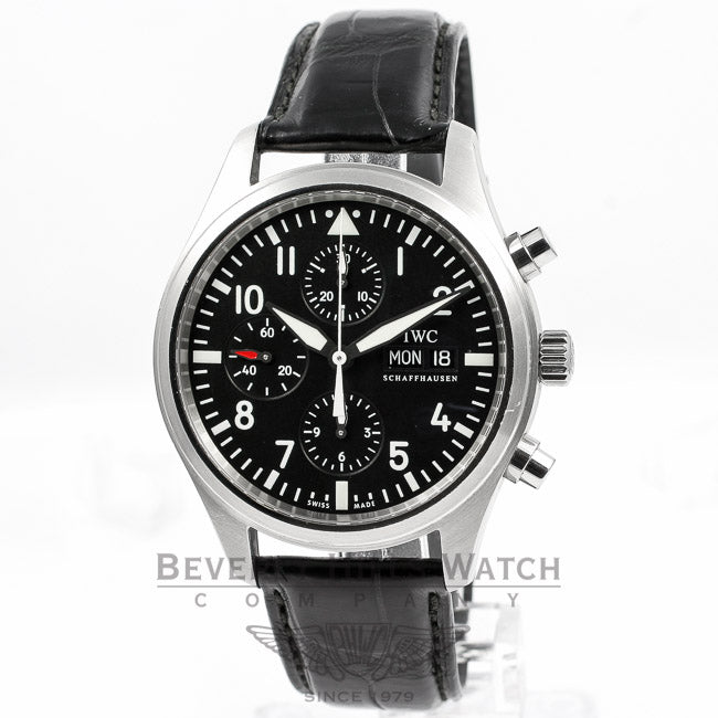 IWC Pilot Day Date Chronograph Watch IW371701 Beverly Hills Watch Company