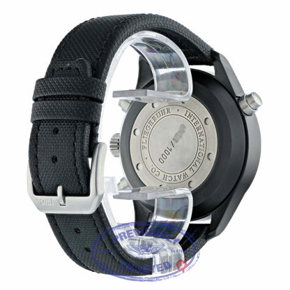 IWC Pilot's Double Chronograph Limited Edition Ceramic Black Dial Black Kevlar Strap IW378601 WMLPP7 - Beverly Hills Watch Store