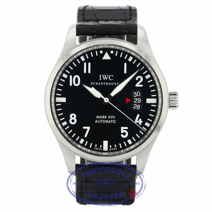 IWC Pilots Mark XVII 41MM Stainless Steel Black Dial IW326501 YZMF90 - Beverly Hills Watch Company