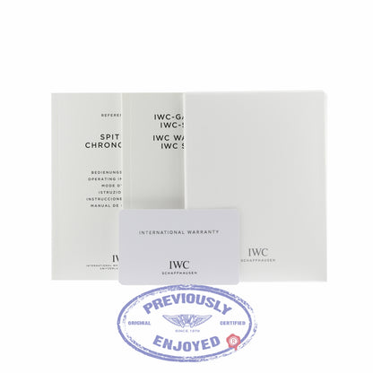 IWC Pilot Spitfire Ardoise Gray Dial Stainless Steel 43MM Brown Alligator Strap IW387802 CHVK2E - Beverly Hills Watch Company