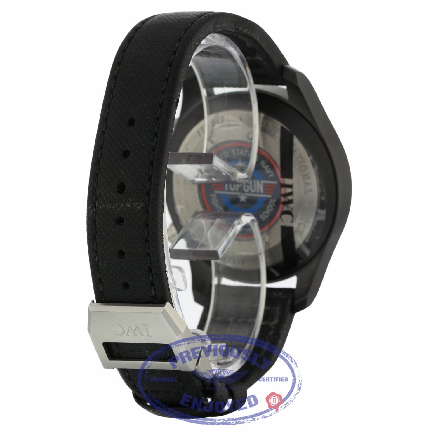 IWC Pilot Top Gun 46mm Chronograph Black Dial Black Fabric IW388007 F5R64R - Beverly Hills Watch Company