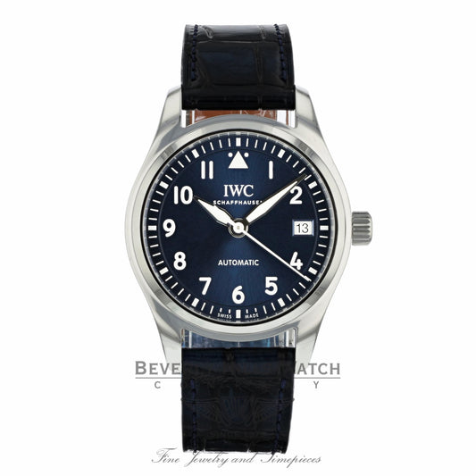IWC Pilots Blue Dial Automatic Midsize 36mm IW324008 Z05DQE - Beverly Hills Watch