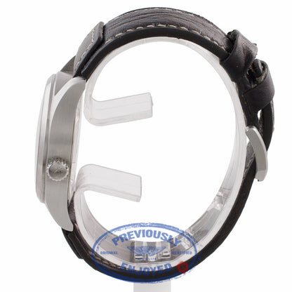 IWC Pilot UTC TZC 39MM Stainless Steel Automatic Black Dial Brown Leather Strap IW3251-01 J1MU92 - Beverly Hills Watch Company Watch Store