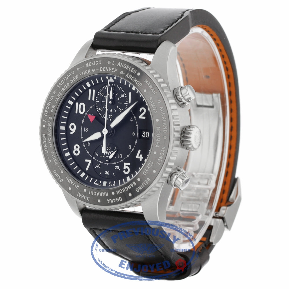 IWC Pilot's Watch Timezoner Chronograph 46mm 75J4KY - Beverly Hills Watch