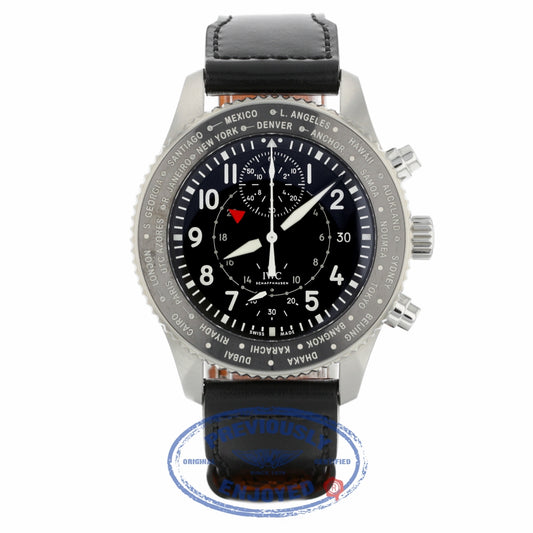 IWC Pilot's Watch Timezoner Chronograph 46mm 75J4KY - Beverly Hills Watch