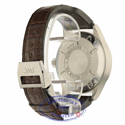 IWC Pilot Worldtimer 45MM Automatic Stainless Steel Black Dial Alligator strap IW326201 QEN62H - Beverly Hills Watch Store