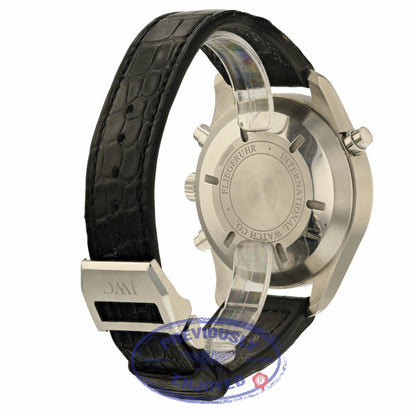 IWC Pilot Double Chronograph 46MM Stainless Steel IW377801 HVVYH8 - Beverly Hills Watch Store
