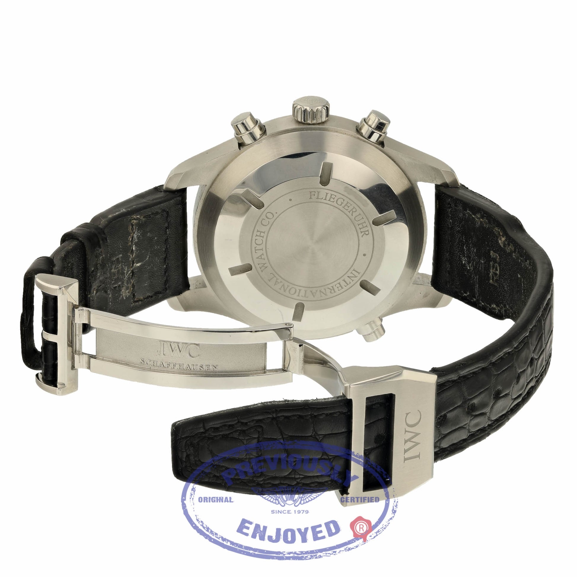 IWC Pilot Double Chronograph 46MM Stainless Steel IW377801 HVVYH8 - Beverly Hills Watch Store