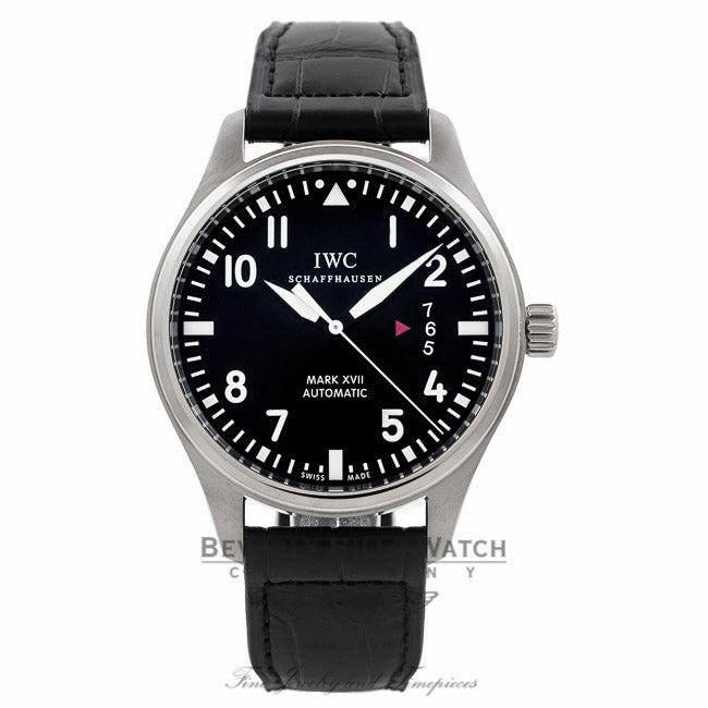 IWC Pilots Mark XVII 41MM Stainless Steel Black Dial IW326501 WPK2DU - Beverly Hills Watch Company Watch Store
