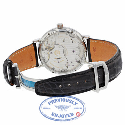 IWC Portofino 45MM Hand-Wound 8 Day Power Reserve Stainless Steel Blue Dial IW510106 02LFM8 - Beverly Hills Watch Company