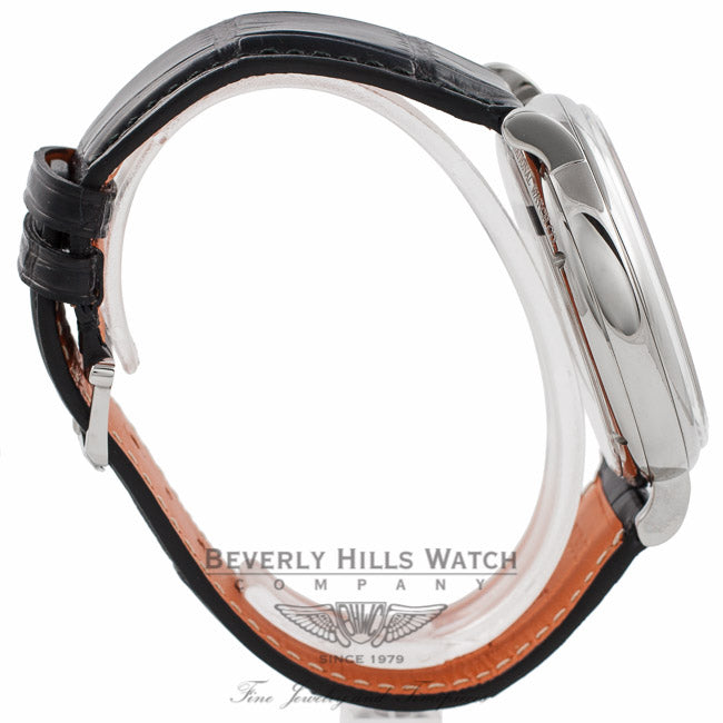 IWC Portofino 45MM Hand-Wound 8 Day Power Reserve Stainless Steel Blue Dial IW510106 05FE3D - Beverly Hills Watch Company Watch Store