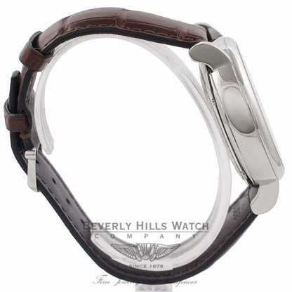 IWC Portofino Chronograph 42MM Stainless Steel Silver Dial Brown Alligator Strap IW391007 ARCZVA - Beverly Hills Watch Company Watch Store