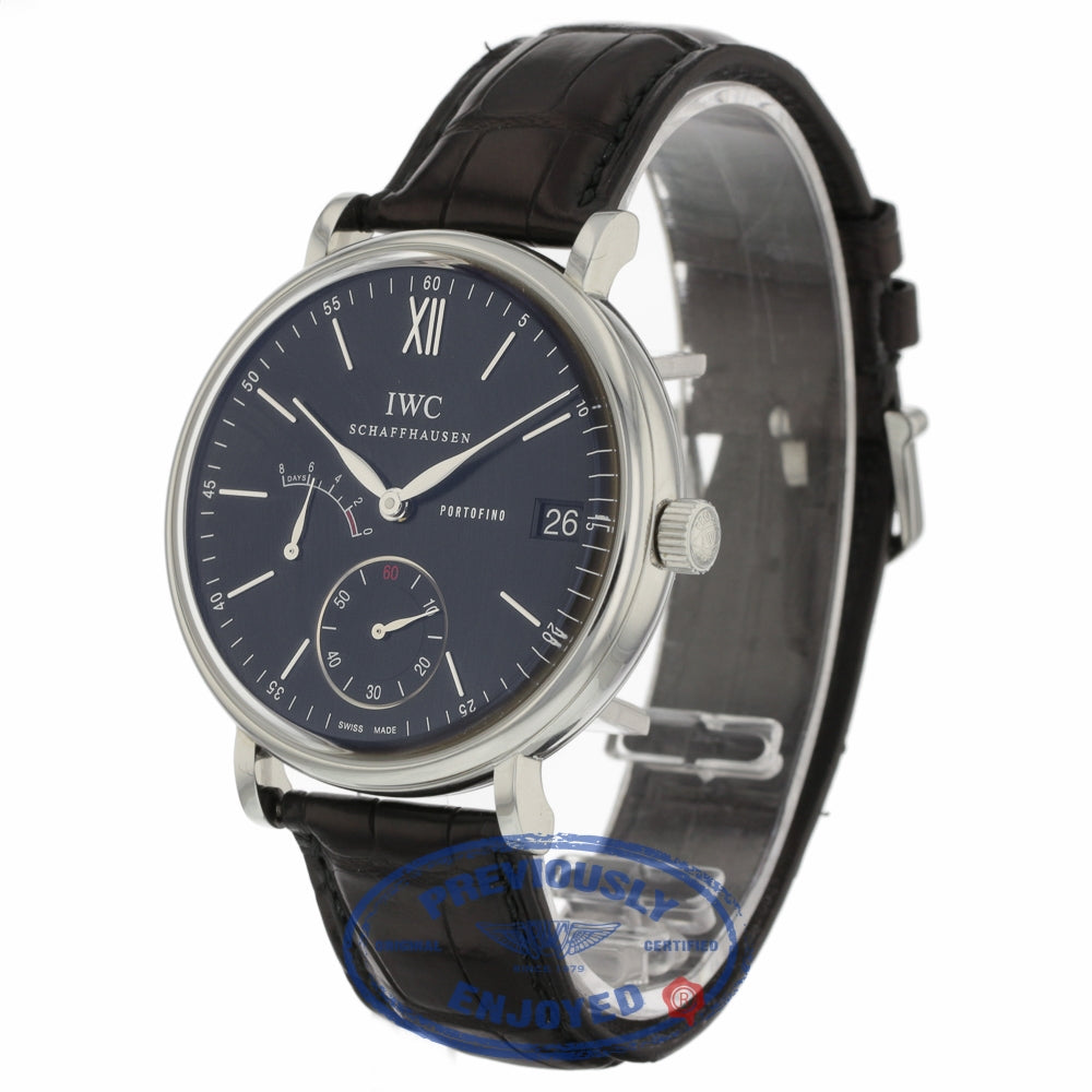 IWC Portofino Stainless Steel 45mm Alligator Strap IW510102 DU2VJZ - Beverly Hills Watch Company