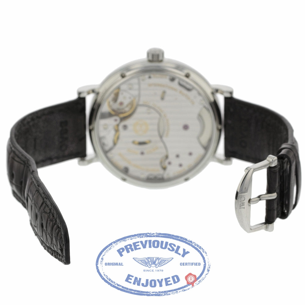 IWC Portofino Stainless Steel 45mm Alligator Strap IW510102 DU2VJZ - Beverly Hills Watch Company
