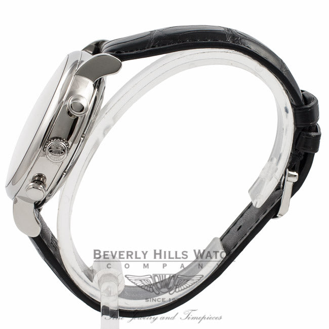 IWC Portofino Chronograph Stainless Steel Black Dial IW391002 BA6UXU - Beverly Hills Watch Company Watch Store