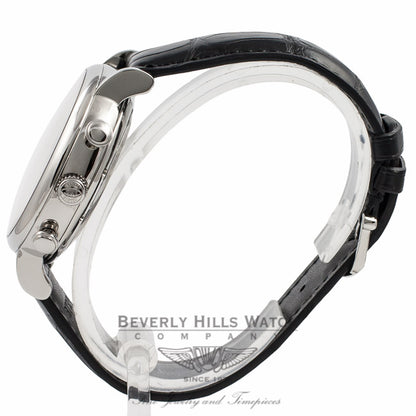 IWC Portofino Chronograph Stainless Steel Black Dial IW391002 BA6UXU - Beverly Hills Watch Company Watch Store