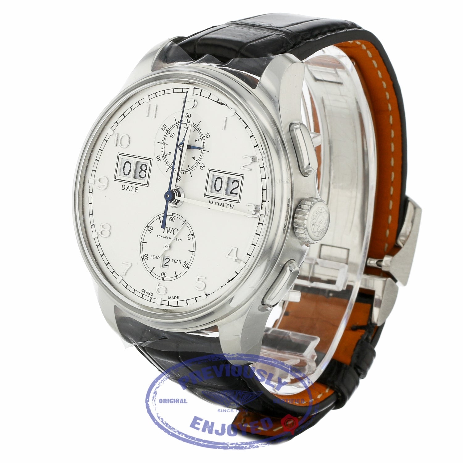 IWC 45mm Portugieser Perpetual Calendar Platinum Automatic IW397201 WDXJJ2 - Beverly Hills Watch