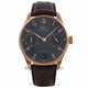 IWC Portugieser 18k Rose Gold Slate Dial 42MM Automatic Alligator Strap IW500702 E3CCAP - Beverly Hills Watch Company Watch Store