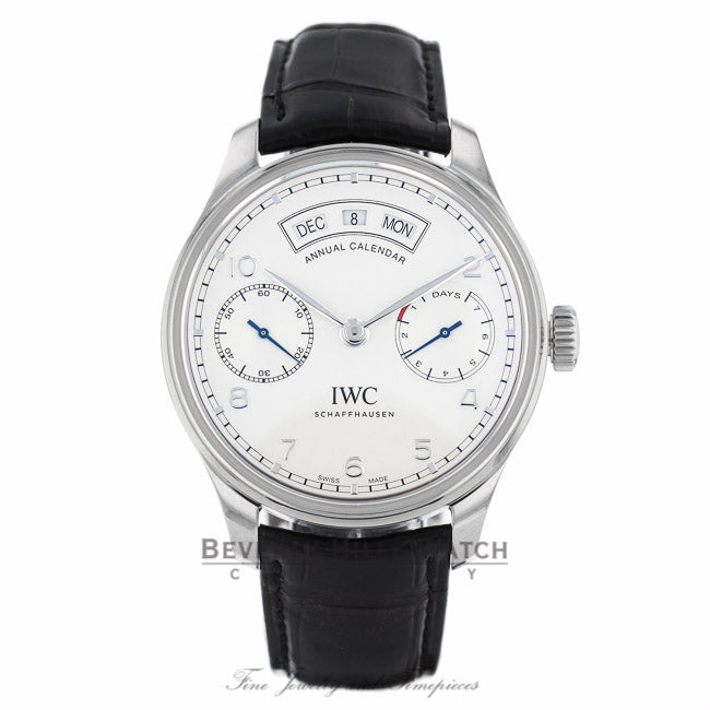 IWC Portugieser Annual Calendar Stainles Steel IW503501 3RJ26E - Beverly Hills Watch Company