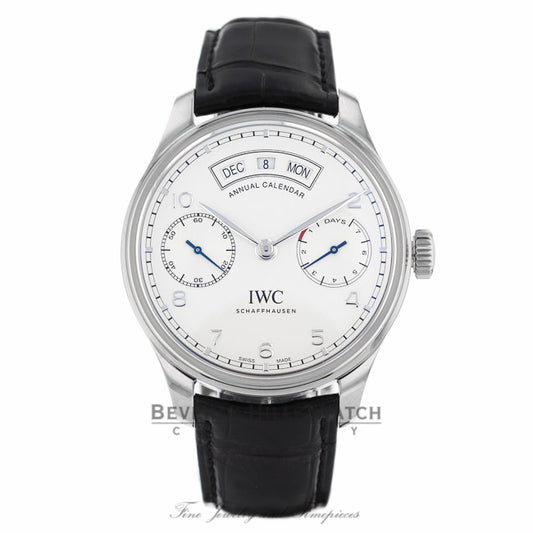 IWC Portugieser Annual Calendar Stainles Steel IW503501 3RJ26E - Beverly Hills Watch Company