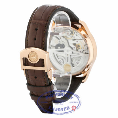 IWC Portugieser 18k Rose Gold Slate Dial 42MM Automatic Alligator Strap IW500702 ZLPL3A - Beverly Hills Watch Company