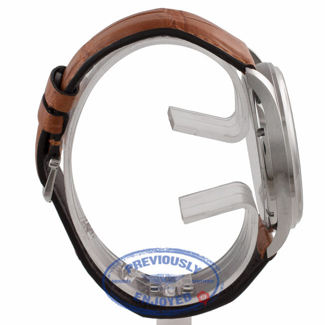 IWC Portugues F.A. Jones Stainless Steel 43mm White Dial Blue Markings IW5442-03 7VKRN6 - Beverly Hills Watch Company Watch Store