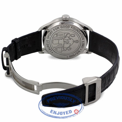 IWC Portuguese Seven Day Reserve 42mm Stainless Steel Laureus Limited Edition IW500112 8QRETW - Beverly Hills Watch Company