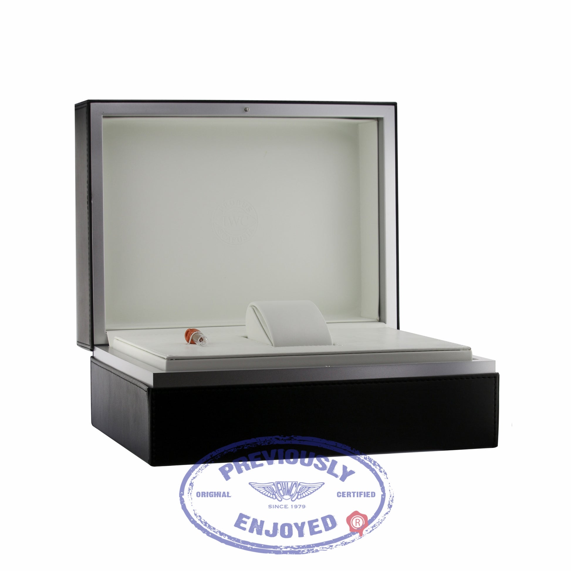 IWC Portuguese Perpetual Calendar Hemisphere Moonphase 44MM 18k White Gold Blue Dial Black Alligator Strap IW503203 LQWWQC - Beverly Hills Watch Company