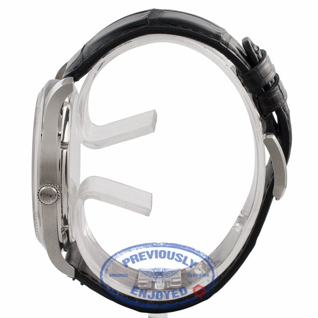 IWC Portuguese 44mm Stainless Steel Manual Wind Black Dial IW545407 U69K6R - Beverly Hills Watch Company Watch Store