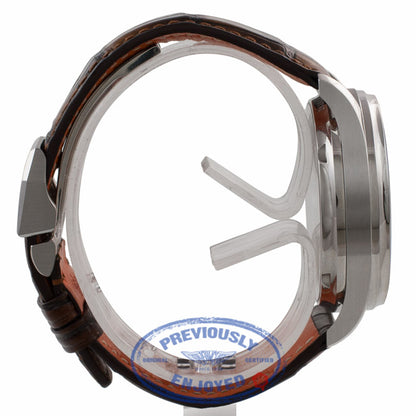 IWC Portuguese 7 Day Stainless Steel Silver Dial Rose Numerals IW500114 L6ZERP - Beverly Hills Watch Company Watch Store