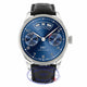 IWC Portugieser Annual Calendar Blue Dial 44mm Stainless Steel IW503502 9F4CK4 - Beverly Hills Watch