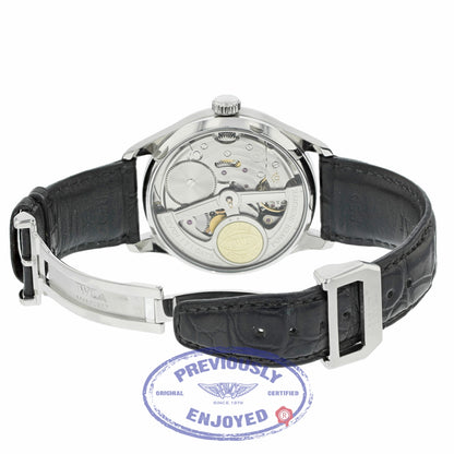 IWC Portuguese 7 Day Stainless Steel Silver Dial Rose Numerals IW500114 NZVW1M - Beverly Hills Watch Company
