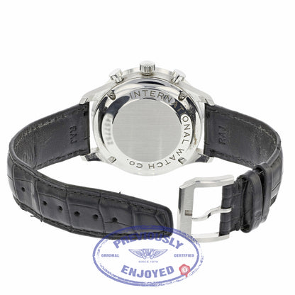 IWC Portuguese Chronograph 40MM Stainless Steel Black Dial IW371447 JC00DK - Beverly Hills Watch Company