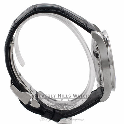 IWC Portuguese Chronograph 40MM Automatic Stainless Steel Black Dial IW371447 2Q767A - Beverly Hills Watch Company Watch Store