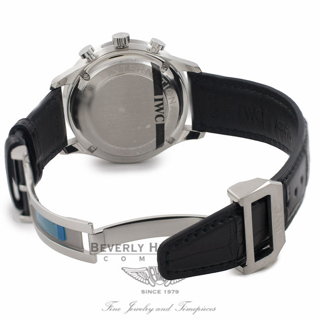 IWC Portuguese Chronograph 40MM Automatic Stainless Steel Silver Dial IW371445 VM1HMA - Beverly Hills Watch Company Watch Store